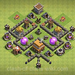 Base plan (layout), Town Hall Level 4 for farming (#54)
