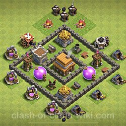 Base plan (layout), Town Hall Level 4 for farming (#58)
