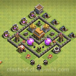 Base plan (layout), Town Hall Level 4 for farming (#60)