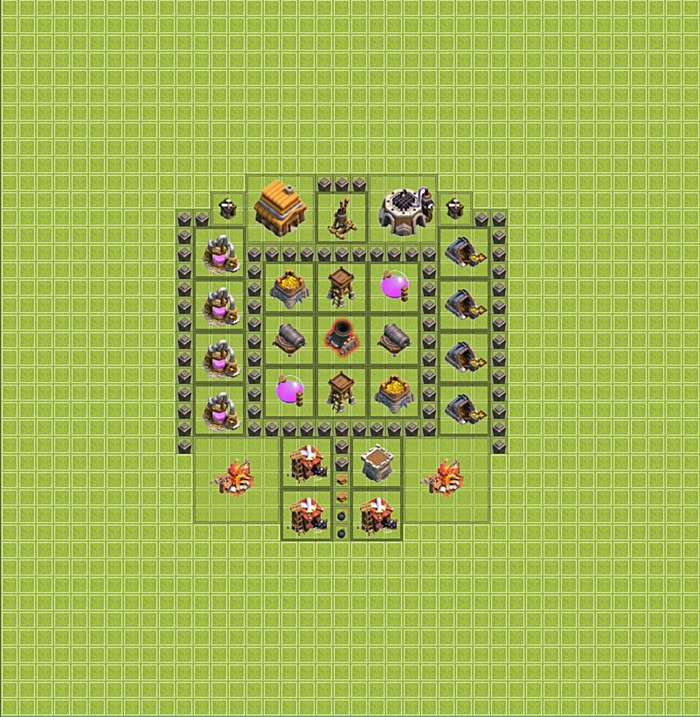 Base plan TH4 (design / layout) for Farming, #13