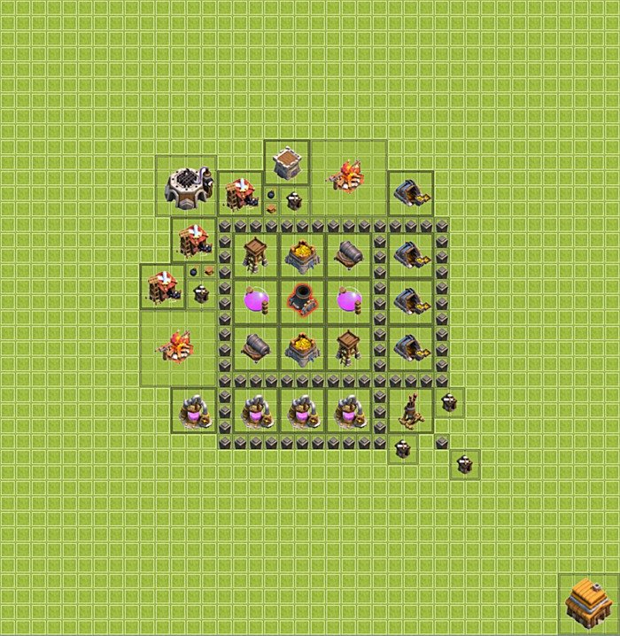 Base plan TH4 (design / layout) for Farming, #15