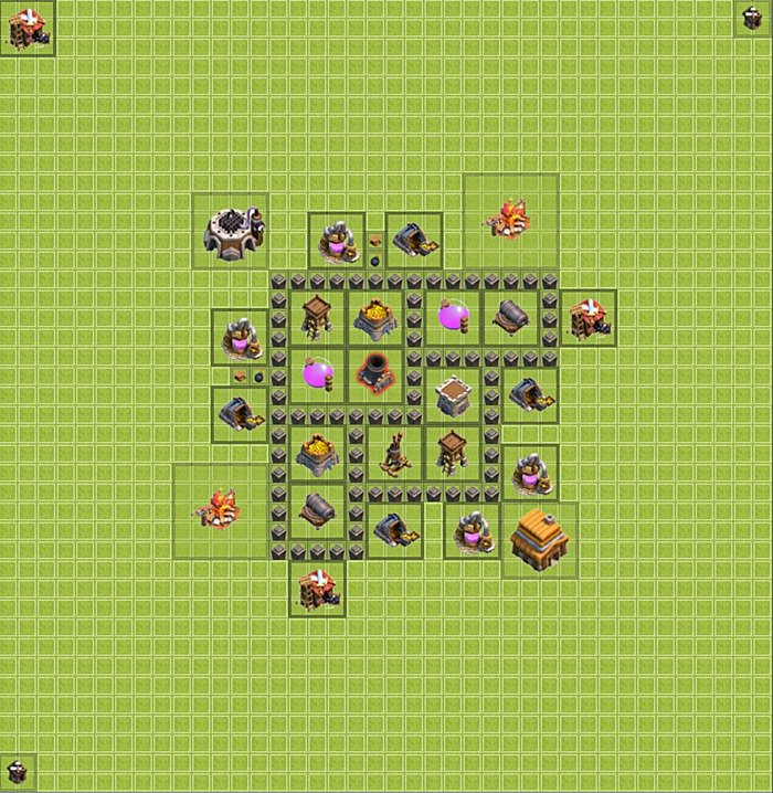 Base plan TH4 (design / layout) for Farming, #21