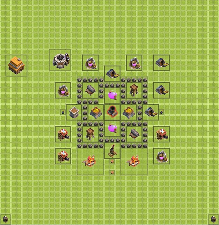 Base plan TH4 (design / layout) for Farming, #8