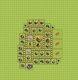 Base plan (layout), Town Hall Level 5 for trophies (defense) (#11)
