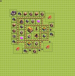 Base plan (layout), Town Hall Level 5 for trophies (defense) (#14)