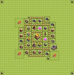 Base plan (layout), Town Hall Level 5 for trophies (defense) (#19)