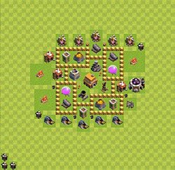 Base plan (layout), Town Hall Level 5 for trophies (defense) (#29)