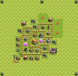 Base plan (layout), Town Hall Level 5 for trophies (defense) (#46)