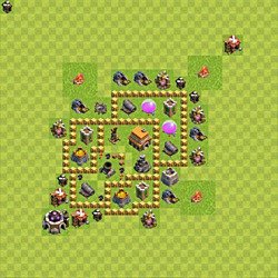 Base plan (layout), Town Hall Level 5 for trophies (defense) (#48)