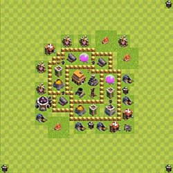 Base plan (layout), Town Hall Level 5 for trophies (defense) (#53)
