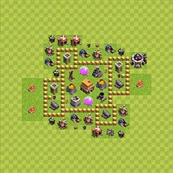 Base plan (layout), Town Hall Level 5 for trophies (defense) (#58)