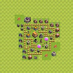 Base plan (layout), Town Hall Level 5 for trophies (defense) (#73)