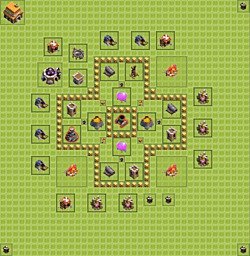 Base plan (layout), Town Hall Level 5 for farming (#2)
