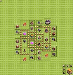 Base plan (layout), Town Hall Level 5 for farming (#3)