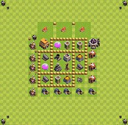 Base plan (layout), Town Hall Level 5 for farming (#30)