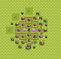 Base plan (layout), Town Hall Level 5 for farming (#36)