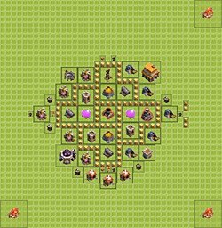 Base plan (layout), Town Hall Level 5 for farming (#4)