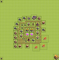 Base plan (layout), Town Hall Level 5 for farming (#8)