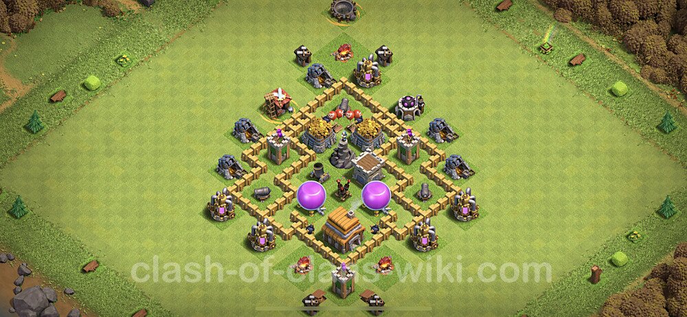 Base plan TH5 Max Levels with Link for Farming, #268