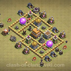 Base plan (layout), Town Hall Level 5 for clan wars (#11)