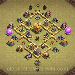Base plan (layout), Town Hall Level 5 for clan wars (#1596)