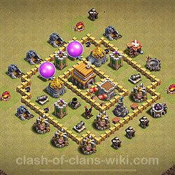 Base plan (layout), Town Hall Level 5 for clan wars (#1659)