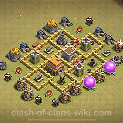 Base plan (layout), Town Hall Level 5 for clan wars (#1660)