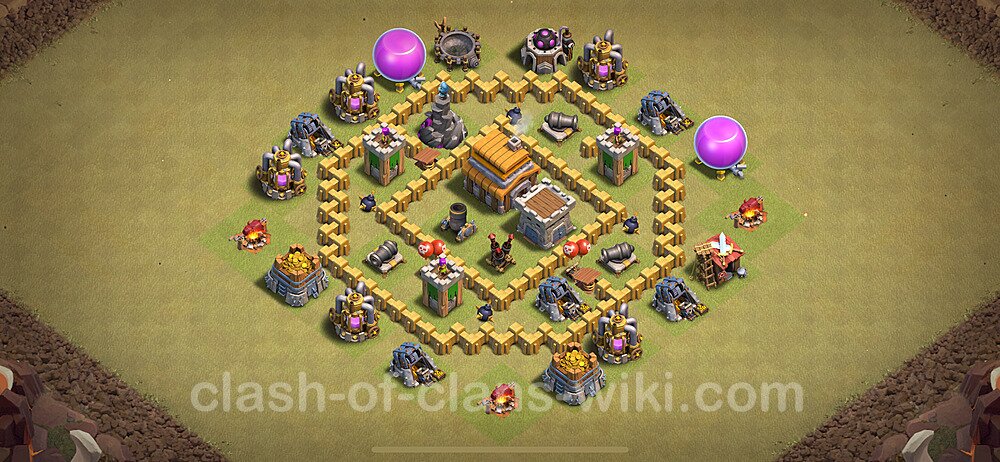 Die Clan War Base RH5 + Link, Anti Alles 2024 - COC Rathaus Level 5 Kriegsbase (CK / CW), #43