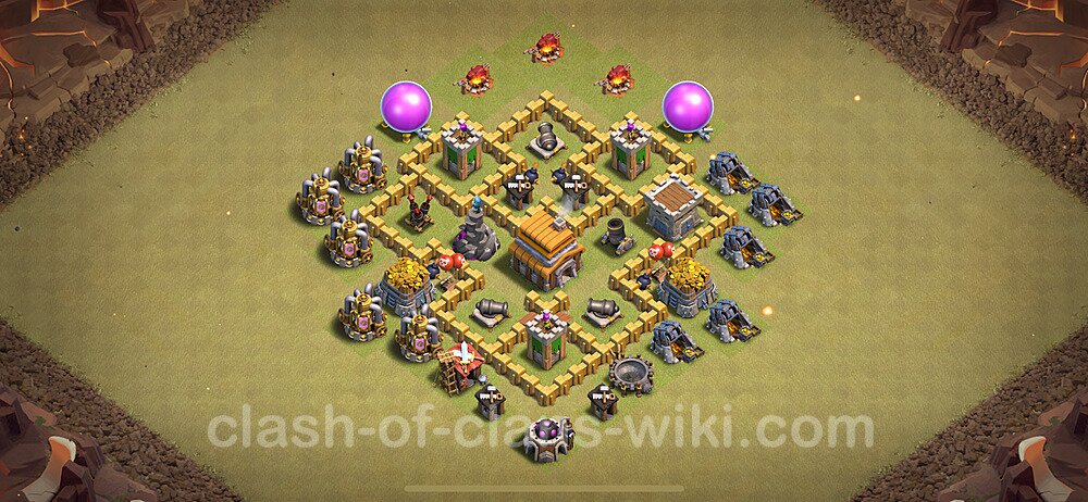 Die Anti 3 Sterne Clan War Base RH5 + Link, Anti Alles 2024 - COC Rathaus Level 5 Kriegsbase (CK / CW), #47