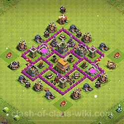 Base plan (layout), Town Hall Level 6 for trophies (defense) (#1623)