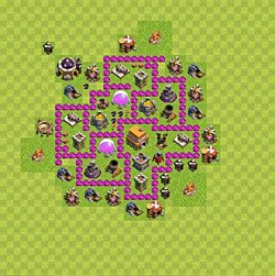 Base plan (layout), Town Hall Level 6 for trophies (defense) (#75)