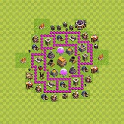 Base plan (layout), Town Hall Level 6 for trophies (defense) (#77)