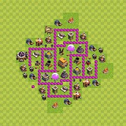 Base plan (layout), Town Hall Level 6 for trophies (defense) (#78)