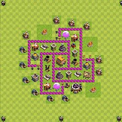 Base plan (layout), Town Hall Level 6 for trophies (defense) (#79)