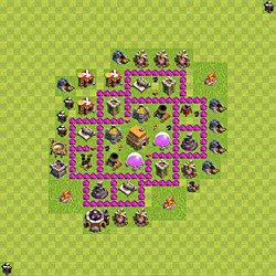 Base plan (layout), Town Hall Level 6 for trophies (defense) (#80)