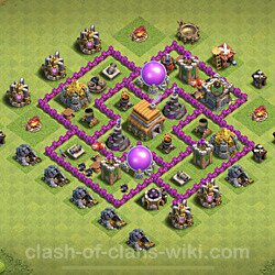 Base plan (layout), Town Hall Level 6 for trophies (defense) (#96)