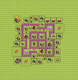 Base plan (layout), Town Hall Level 6 for farming (#2)