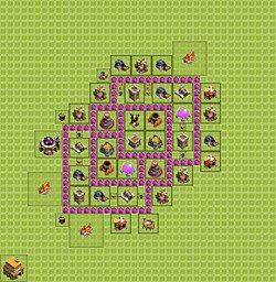 Base plan (layout), Town Hall Level 6 for farming (#3)
