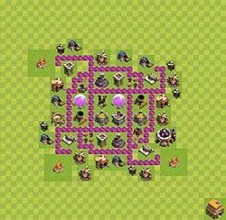Base plan (layout), Town Hall Level 6 for farming (#42)