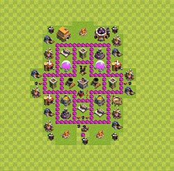 Base plan (layout), Town Hall Level 6 for farming (#51)