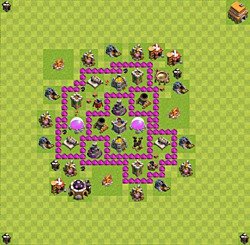 Base plan (layout), Town Hall Level 6 for farming (#61)
