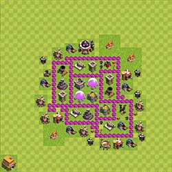 Base plan (layout), Town Hall Level 6 for farming (#62)