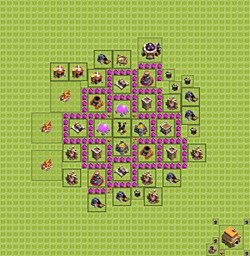 Base plan (layout), Town Hall Level 6 for farming (#7)