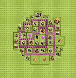 Base plan (layout), Town Hall Level 6 for farming (#9)