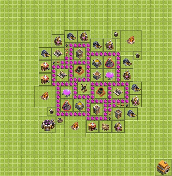 Base plan TH6 (design / layout) for Farming, #4