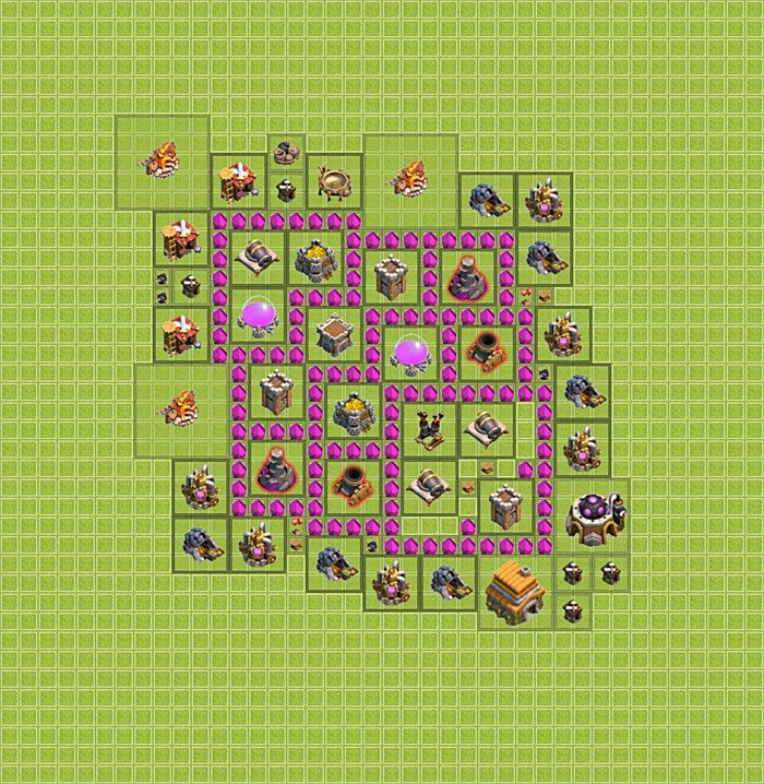 Base plan TH6 (design / layout) for Farming, #5