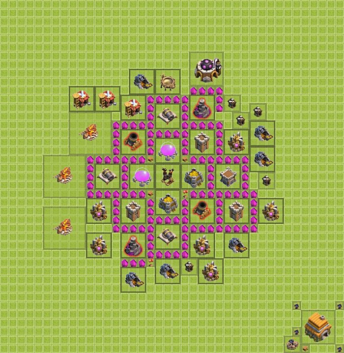 Base plan TH6 (design / layout) for Farming, #7