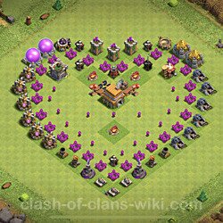 Base plan (layout), Town Hall Level 6 Troll / Funny (#3)