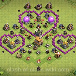 Base plan (layout), Town Hall Level 6 Troll / Funny (#4)