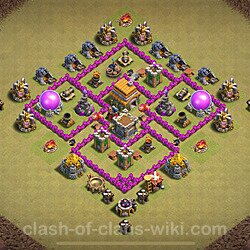 Base plan (layout), Town Hall Level 6 for clan wars (#1557)